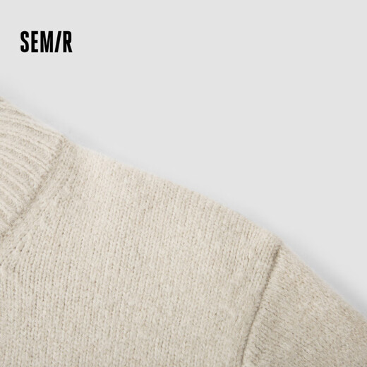 Sweater Semir Mid Mass's Half-abre Card Half-High Nigh Cello Séter Classic Color sólido Versáter 109724107107