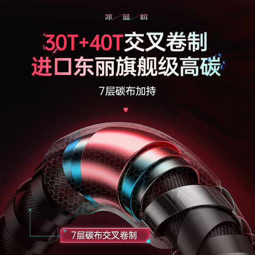 Top ten leading fishing rods, ultra-light and ultra-hard carp rods, wild fishing crucian carp rods, platform fishing rod brands, ice blue pink small comprehensive 3.6 meters