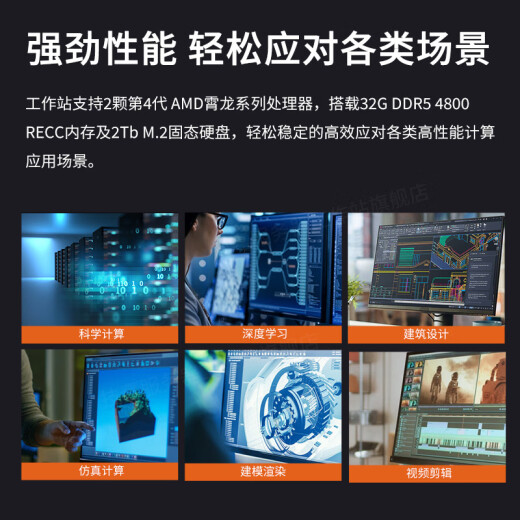 技嘉AMD EPYC双路霄龙9754/9654/工作站 DeepSeek一体机/科学CFD仿真计算服务器/塔式主机 双路霄龙9684X 2.55G 192核384线程 128G内存/2T固态/集显
