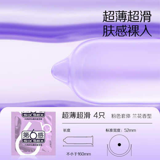 Sixth Sense Condoms Ultra-thin Sexy 72 Only Condoms Condoms with Large Threads and Thorns Ultra-Thin Men's Anti-Premature Ejaculation Condoms