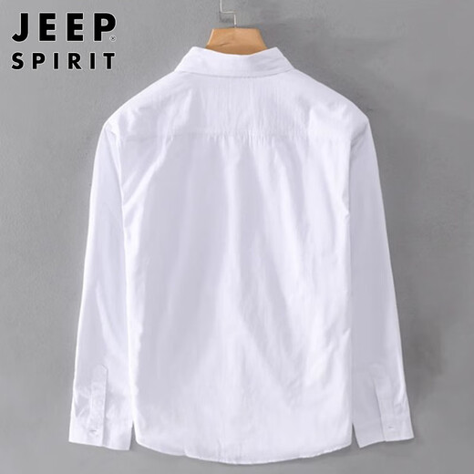 Jeep Spirit Jeep Японская рубашка с длинными рукавами мужчина весна свободно повседневная хлопчатобумажная рубашка, мужчина светло-серый xl