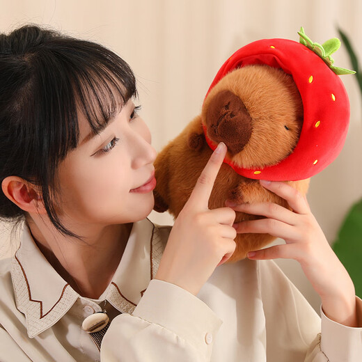 熊猫熊卡皮巴拉玩偶公仔毛绒玩具布娃娃水豚哪吒土拨鼠女孩生日礼物女生