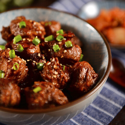 伊赛国产谷饲黄牛 原切去骨牛肋条2斤 清真生鲜牛肉烧烤炖煮