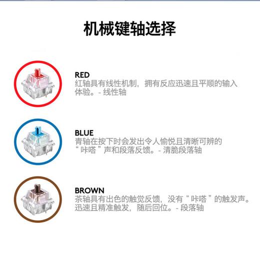 罗技（Logitech）K845机械键盘械键轴有线机械键盘电竞游戏T台式外接笔记本电脑 104键全尺寸单光商用款G102套装 K845-龙华轴-茶轴+G502主宰