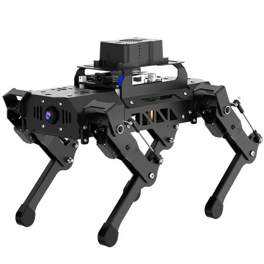 
Fantasy ROS2 Robot PuppyPi Raspberry Pi 5 Four-legged Machine Dog AI Big Model Visual Identification Intelligent Voice Interaction SLAM Diagram Navigation Python Open Source Programmable Deluxe Edition + Aluminum Box Raspberry Pi 4B/4G