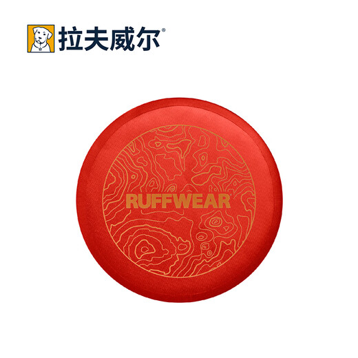 Ruffwell ruffwear Kemp Frisbee pet dog toy small dog Teddy Shiba Inu golden retriever puppy dog training artifact sumac red L