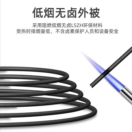 YouPuGuang Telecom Fiber Fiber Fiber de fibra de fibra para exteriores LC-SC-SC-FC-ST Rama de cable óptica Estación base armada Comunicación base a prueba de agua Cable de protección de la cola Cable de cuatro núcleos LC-FC 30 metros