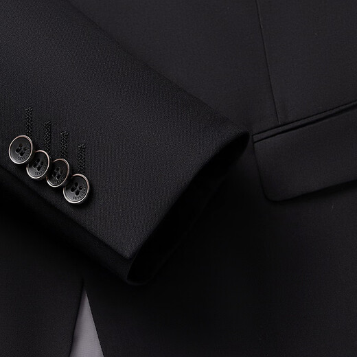 Siete marcas de la marca 25 hombres de primavera y verano ropa formal Formal fácil de hacer entrevista de collar plano chaqueta de traje 126JC70760 Negro 48 B