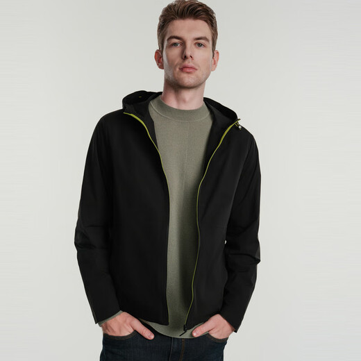 Jinba Herren -Kleidung drei Verteidigungstechnologiegeschäft und lässig 2025 Herbst und Winter Kurzjacke Jacke Herren Jacke Nkde3878 Forest Dark Green S (165)