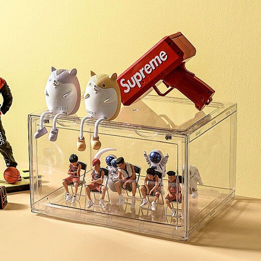 Fantasy Shoe Box Fully Transparent Shoe Box Acrylic Plastic AJ Basketball Shoe Storage Box Dustproof Shoe Cabinet Anti-Oxidation Shoe Rack Shoe Cabinet Large Fully Transparent 4 Pack