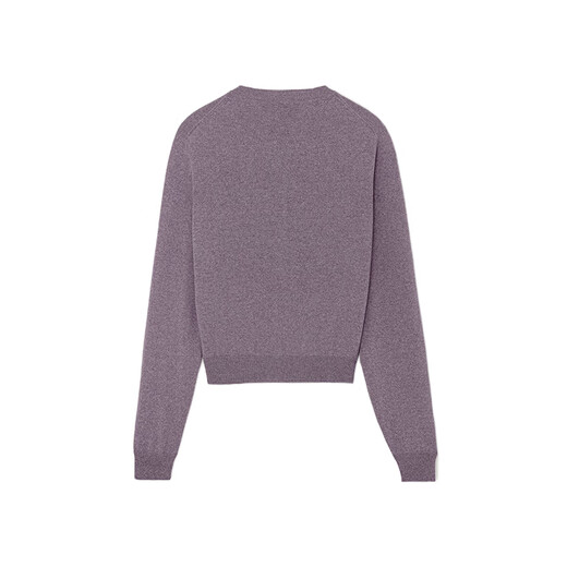 Loro Piana/Nuoyou Pianya LP Damenpullover Strickjacke Cashmere Stricker runder Hals Langarmjacke 2025 neuer Stil Purple 48