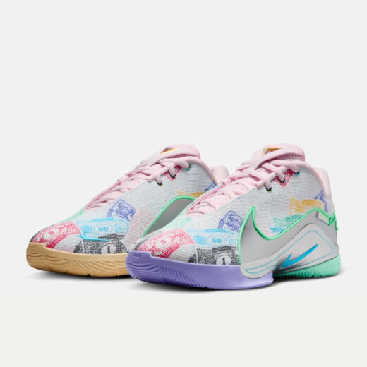 Nike (Nike) zapatos de baloncesto zapatos para hombres 2025 Summer Nuevas zapatillas de zapatillas LBJ James 22 Practicantes zapatillas de choque de choque de choque Fz1098-100 gloriosos verdes/espuma de espuma/plata 43