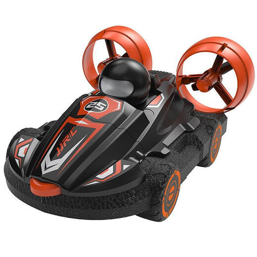 Rhenium amphibious remote control car dual-purpose mini children's stunt boy electric car toy remote control boat high-speed speedboat silver white standard single battery (1 rechargeable battery)