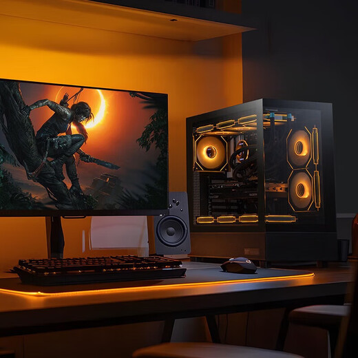 Ningmei AMD R7 9800X3D/RTX5090D/5080 graphics card thousand frames e-sports game desktop computer host DIY assembly computer assembly machine with one | 9800X3D barebone system