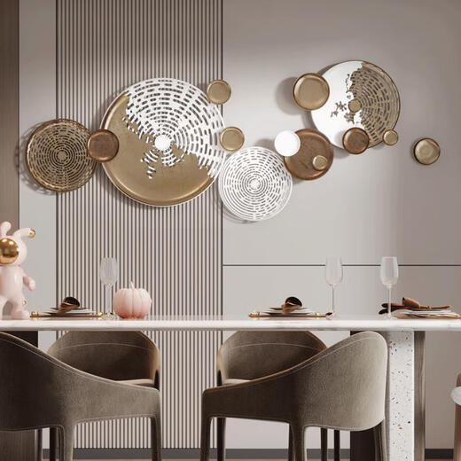Customized light luxury living room background wall hanging decoration sofa back decoration hanging soft decoration metal wall hanging creative stand 12045CM12045CM