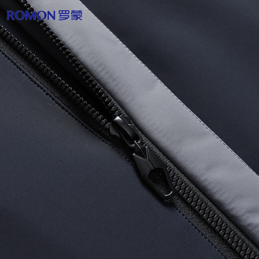 Romon windproof and anti-wrinkle jacket men's spring and autumn detachable hooded top business casual windbreaker jacket men's clothing