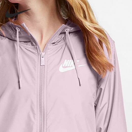 耐克（NIKE） 女装 新款运动跑步时尚舒适透气防风休闲连帽夹克BV3940-102 AJ2983-695 S