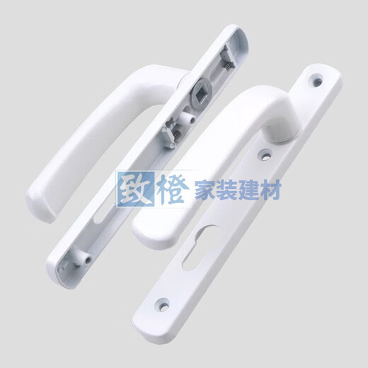 XMSJ old aluminum alloy door lock break bridge aluminum swing door transmission lock break bridge door lock white broken bridge door lock plastic steel lock black paired with 9225 lock body /gt55mm x universal type x with key