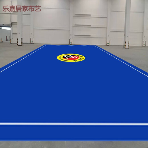 NIANJIE martial arts carpet dance logo fitness sports taekwondo non-slip mat training competition special full-cover thick custom blue suede thickness about 0.6 cm per square meter