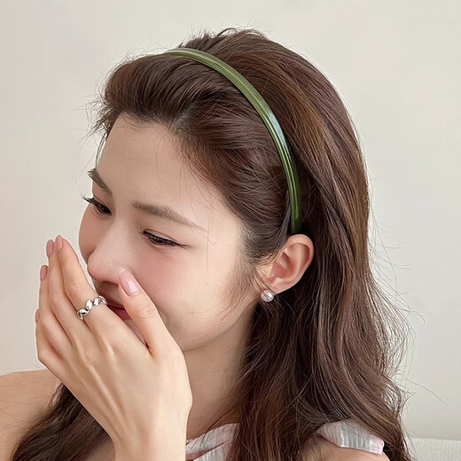 Xiang Wan acetic acid thin headband for women, non-slip, non-slip, toothed, face-washing, outing headband, hairpin, crushable hairband