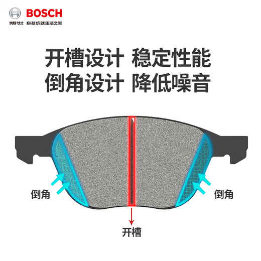 Bosch (BOSCH) brake pad front plate suitable for Porsche Cayenne S Panamera Panamera S 0986T12001
