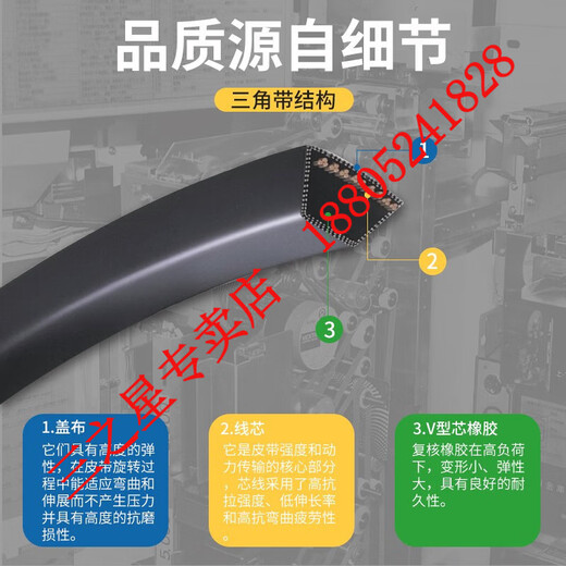 Japans Sanno Star importiert Dreiecksgürtel SPZ487LW-SPZ-112LW BEIL SPZ-722LW