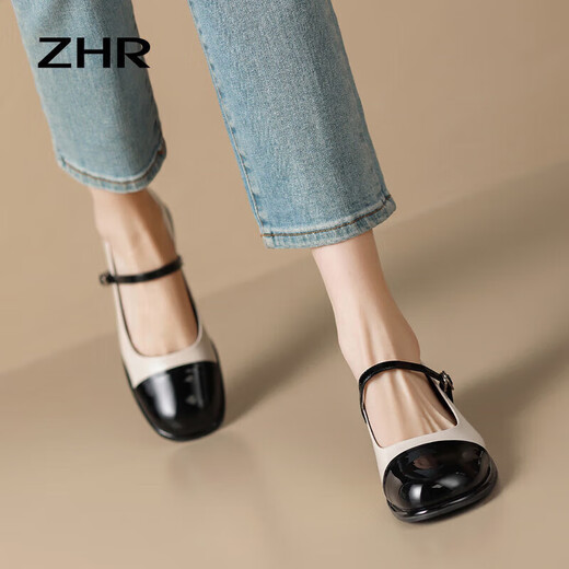 ZHR MOAFERS RETRO RETRO SPLICIAS RETRO MARY JANE SAPOS MAYERS A MOMENAS Y VERSATILES SOLO SOLO MUJERES Y686 BEIGE 40