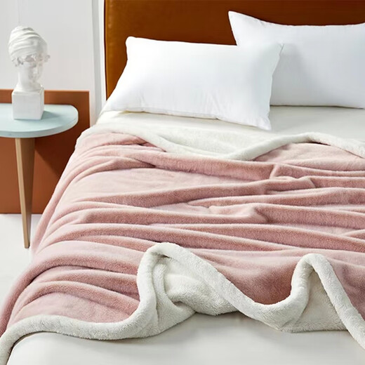 Fujofen Class A imitation fur blanket, thickened and warm double-layer blanket, clear blue 200*230cm (about 3KG) Fujofen Class A imitation fur blanket, thickened and warm double-layer blanket, clear blue 200*230cm (about 3KG)