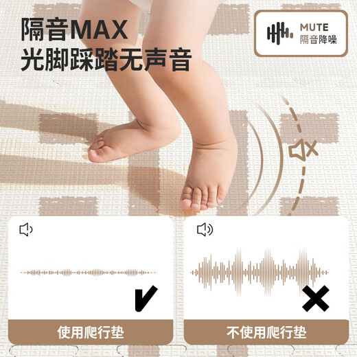 巧乐熊宝宝爬行垫加厚婴儿客厅家用爬爬垫无味xpe拼接儿童泡沫地垫 【重磅新品】几何星辰12·片 【XPE拼接】60*60*2.0cm【含包边