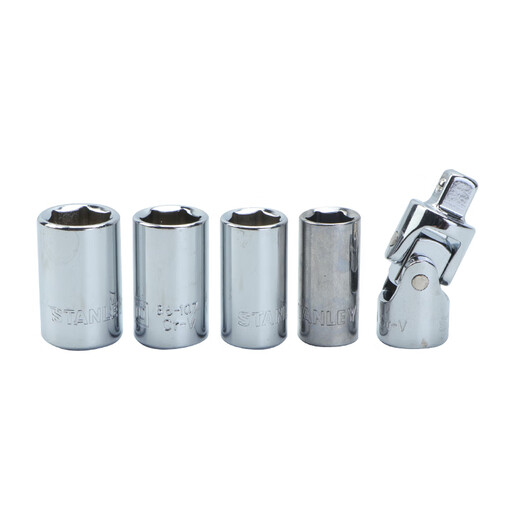 史丹利（STANLEY）1/4寸6.3MM系列小飞快速棘轮套筒扳手组套随车汽修工具箱套装 公制 35件套 94-691-22