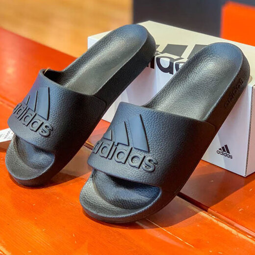 
Adidas slippers men's shoes women's shoes 2025 summer outdoor wear beach shoes couple casual shoes swimming sports shoes sandals ridge shoes IF7371 black 39