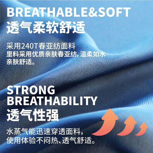 威迪瑞 睡袋户外超轻迷你薄款便携徒步露营小体积夏季轻量化单人成人 【超轻680g】暗影蓝-标准款