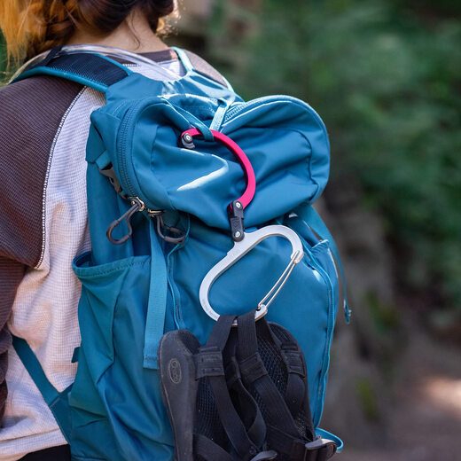 GEAR AID HEROCLIP Carabiner Clip and Hook (Large) Black/White