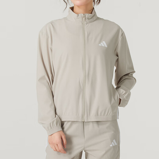 
Adidas women's sports suit 25 spring new comfortable breathable woven windproof jacket jacket loose trousers two-piece set JE6173+JI8313 S