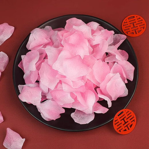 Shouli Romantic Manufacturing Simulation Rose Petals Wedding Confession Decoration Spreading Flowers Valentine's Day Proposal Manufacturing Romantic Wedding Room Romantic Rose Petals (7000 Pieces)