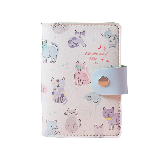 【优选好物】卡通卡包女韩版大容量多卡位PU皮零钱包卡片夹防消磁 缝线款卡包-菠萝