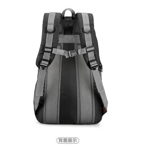 ZKHE outdoor mountaineering bag for men and women lightweight large capacity travel training fitness bag anti-spill hiking multi-functional sports bag outdoor mountaineering bag classic black