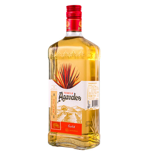 阿卡维拉斯金银龙舌兰酒agavales tquila洋酒调酒基酒特基拉墨西哥原装进口 金龙舌兰Gold 750mL 1瓶