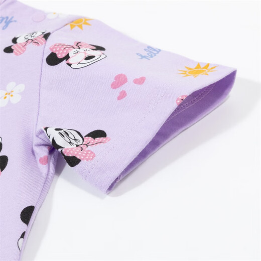 Disney Children's Cloding Boys 'T-Shirt Disney Baby Serie Cartoon bequemer atmungsaktives T-Shirt 212S1502 Lila Bottom Rice 110