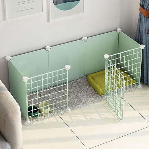 Raft core kitten cage kitten fence dog small dog rabbit indoor home isolation guardrail fence dog fence pet fence standard A type/4 pieces/35*35*35 resin paint