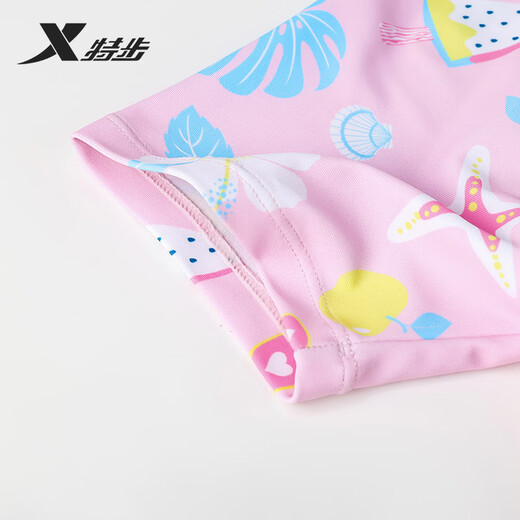 XTEP children's swimsuit girls' split swimsuit large, medium and small girls' swimsuit pink size 16