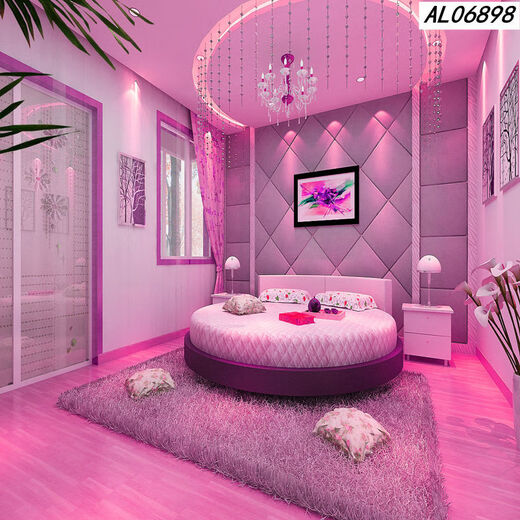 Anchor live broadcast background wall cloth video live broadcast room 3d bedroom internet celebrity Kuaishou Douyin internet celebrity background cloth 6629 width 1.5 meters - height 2 meters vertical version