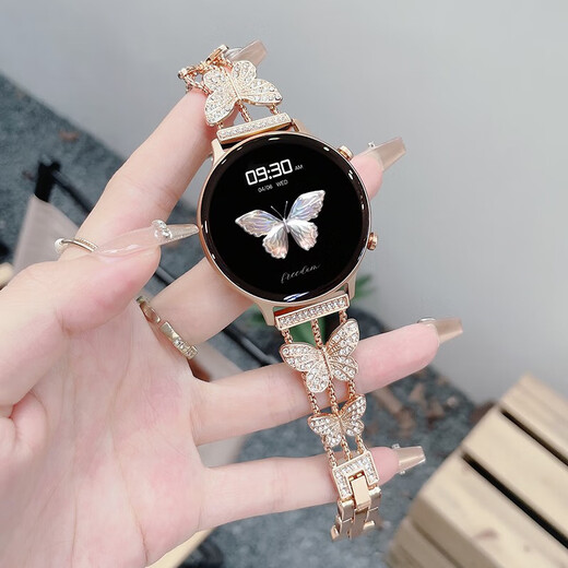 Smartphone 2025 New Watch GT5 Smart Watch para mujeres llamando a la pulsación de la presión arterial Pulsera deportiva Hebilla de plegado magnético - Gris claro