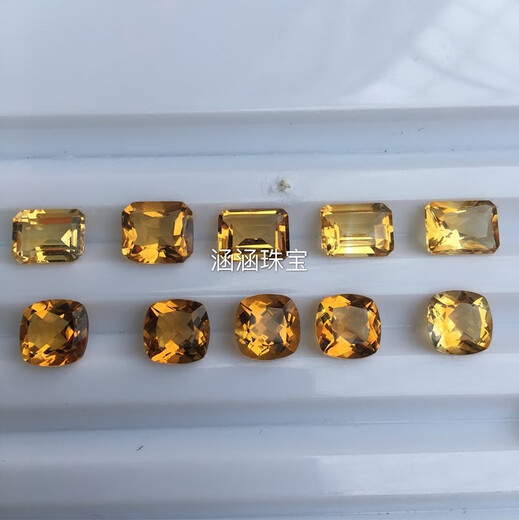 Henglijia natural gemstone loose stone oval water drop round square can be set with rings, pendants, bracelets, etc. Round 14