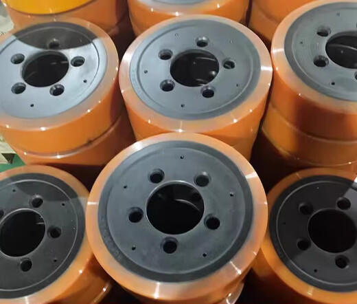 XMSJ Electric Hydraulic Handling Forklift Drive Roue Joix Force Hangzhou Fork Small Diniu Drive Wheel Accessoires Cyan 330 * 13590 Sept trous