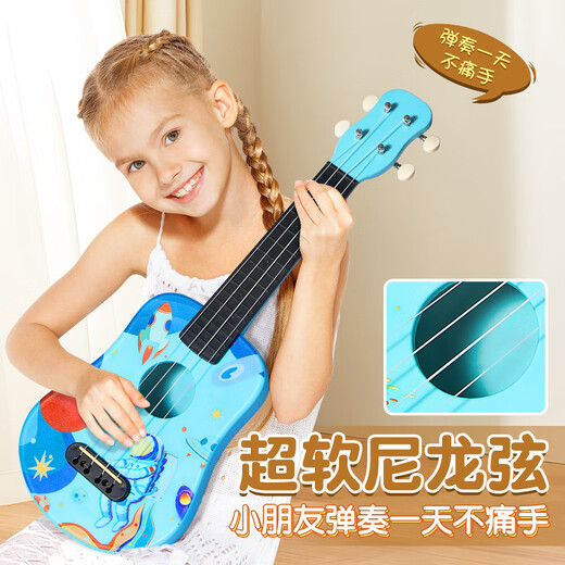 Cega尤克里里儿童初学者21英寸卡通轻质小吉他乐器节日礼物 21英寸莉莉和安琪