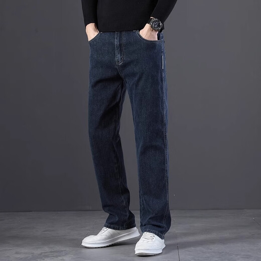 Jeep Spirit Genuine Jeep Jeans de gama alta para hombres Straight 2025 Summer Fino Estilo delgado Versátiles de primavera casual y estilo otoño para hombres 702 Ceniza Tamaño regular 28 Circunferencia de cintura 2 pies 1 adecuado para alrededor de 90-100 Jin [Jin equivale a 0.5 kg]