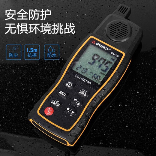 Shendawei Halogengasdetektor Klimaanlage Leckdetektor Tunnel Alarm Klimaanlage Kältemittel Leck Fluorid Hunde Nase Home Verwenden Sie SW-723 [Kohlendioxid-Detektion]