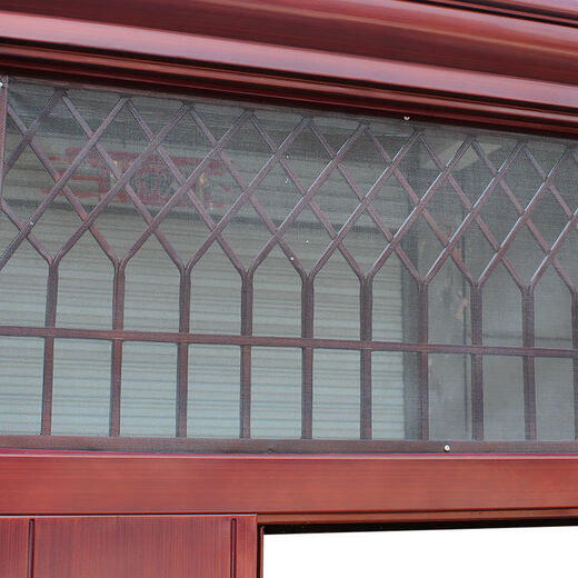 Противоугонная дверь Qinkai с имитацией меди, защитная дверь с фрамугой, вентиляция, входная дверь, стальная дверь, бытовая дверь, красная дверь, бытовая противоугонная дверь, выходная дверь 380/квадрат