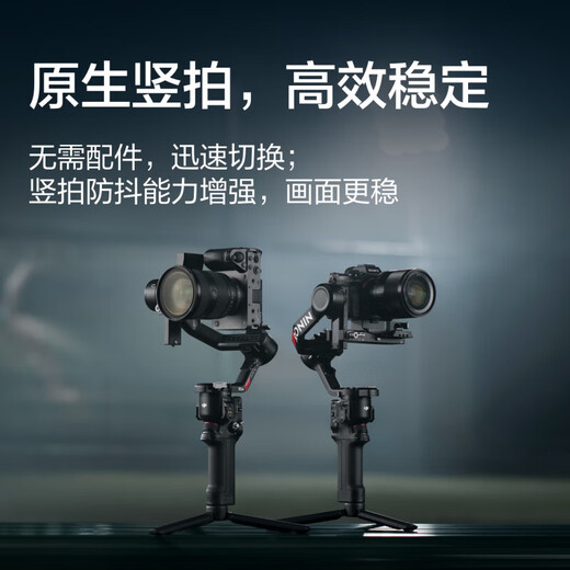 大疆（DJI）RS4 RS4Pro 如影 手持云台稳定器  相机拍摄支架配件 相机云台稳定器 AI跟拍 三脚架 RS 4套装版套餐【含碳纤维延长杆等6件】 随心换两年版（超值推荐）